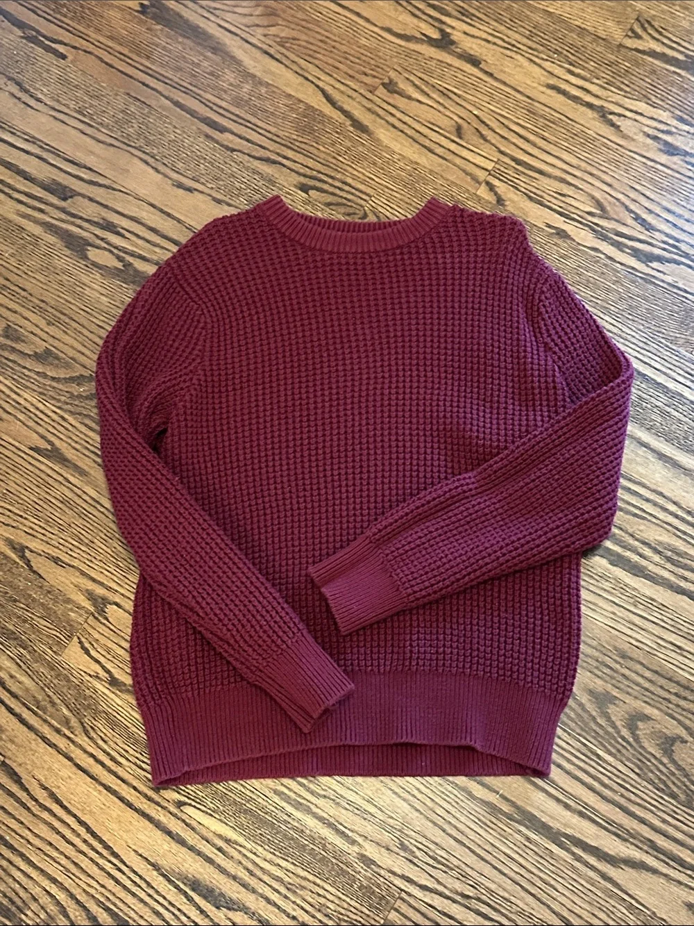J. Crew Men's Crewneck Sweater in Burgundy